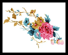 手绘花卉花朵素材素材