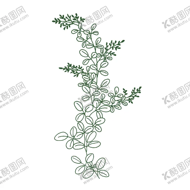 编号：38658701190721386354【酷图网】源文件下载-手绘草丛免抠图案