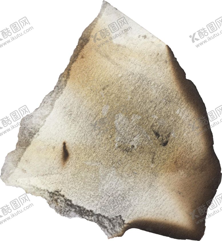 纸片烧毁毁坏效果破损撕裂碎片设计张素材