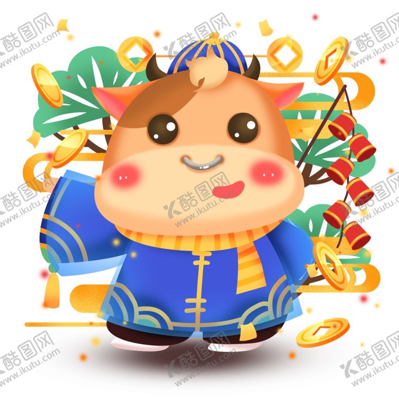 编号：59721106151457271847【酷图网】源文件下载-2021金牛送福牛年