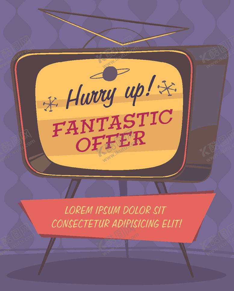 编号：74460909280234175665【酷图网】源文件下载-老电视卡通素材背景