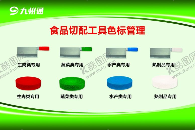 编号：45750310142129551949【酷图网】源文件下载-食品切配工具色标管理