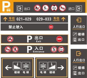 停车场医院交通导视牌