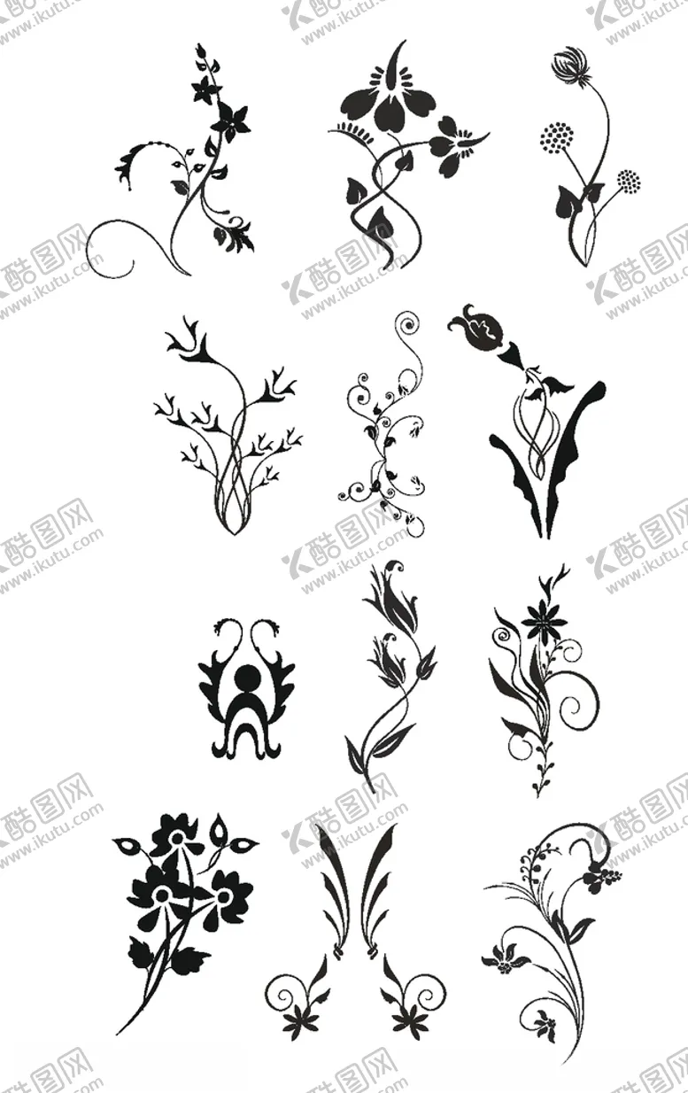编号：65457406260209579428【酷图网】源文件下载-欧式花卉花纹图案
