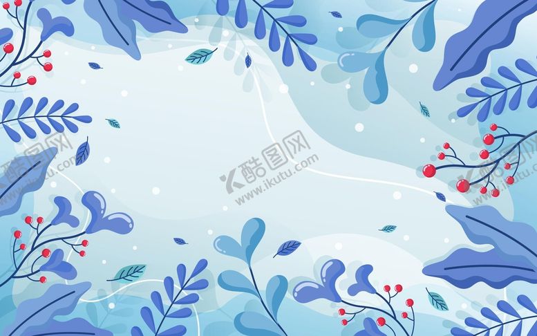 编号：96281310102145307946【酷图网】源文件下载-冬季圣诞节卡通插画背景