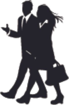 商务人士剪影