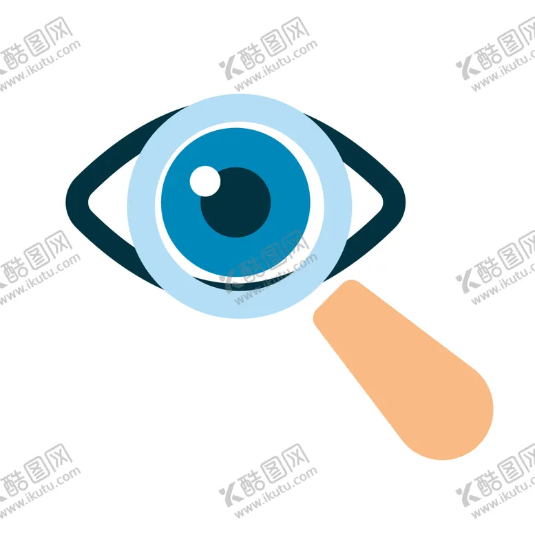 编号：51973209221610498937【酷图网】源文件下载-搜索放大镜眼球查找图标