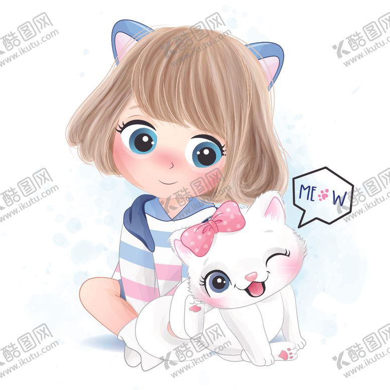 编号：34724505051534063058【酷图网】源文件下载-卡通可爱女孩