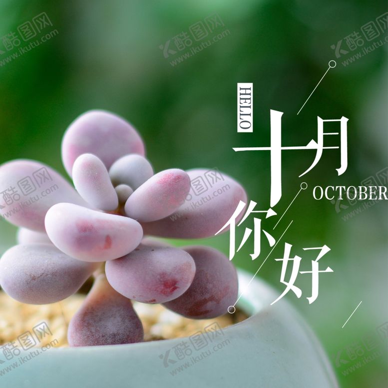 编号：95627905111712244890【酷图网】源文件下载-十月你好