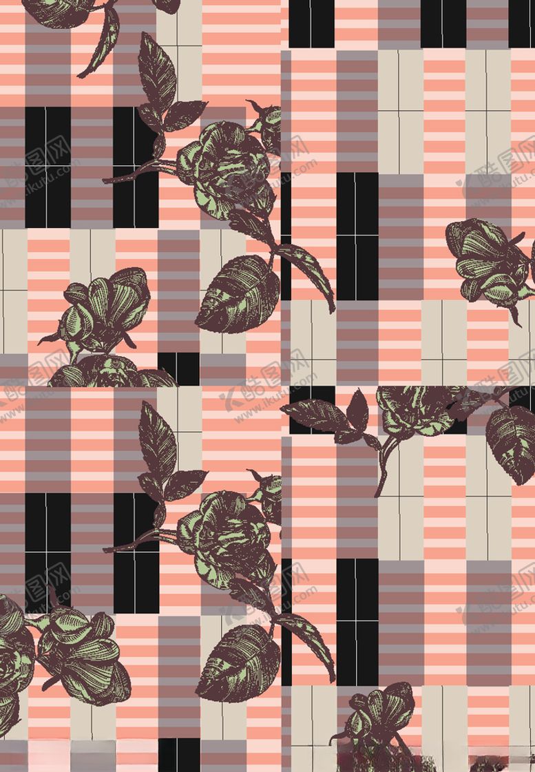 编号：45568209241632225133【酷图网】源文件下载-数码花型服装花型设计高清