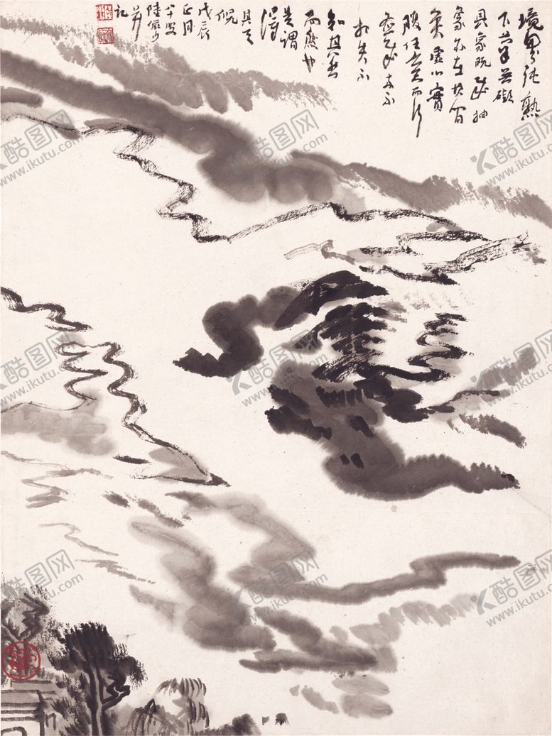 编号：71888709190519573232【酷图网】源文件下载-水墨传统国画山水