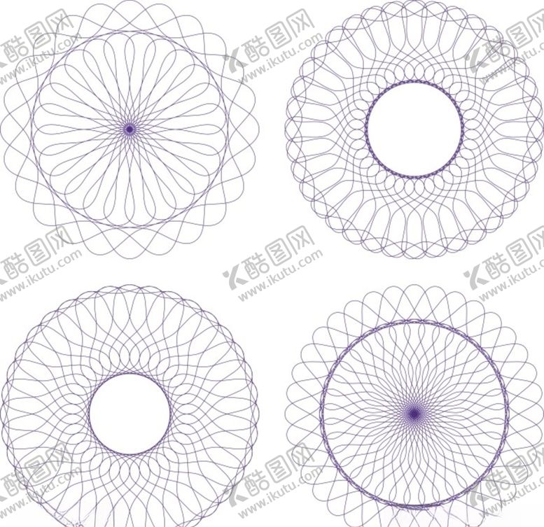编号：45962907081420037588【酷图网】源文件下载-证书花纹防伪花纹