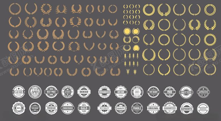 编号：10715709170232377227【酷图网】源文件下载-圆形图标麦穗图标