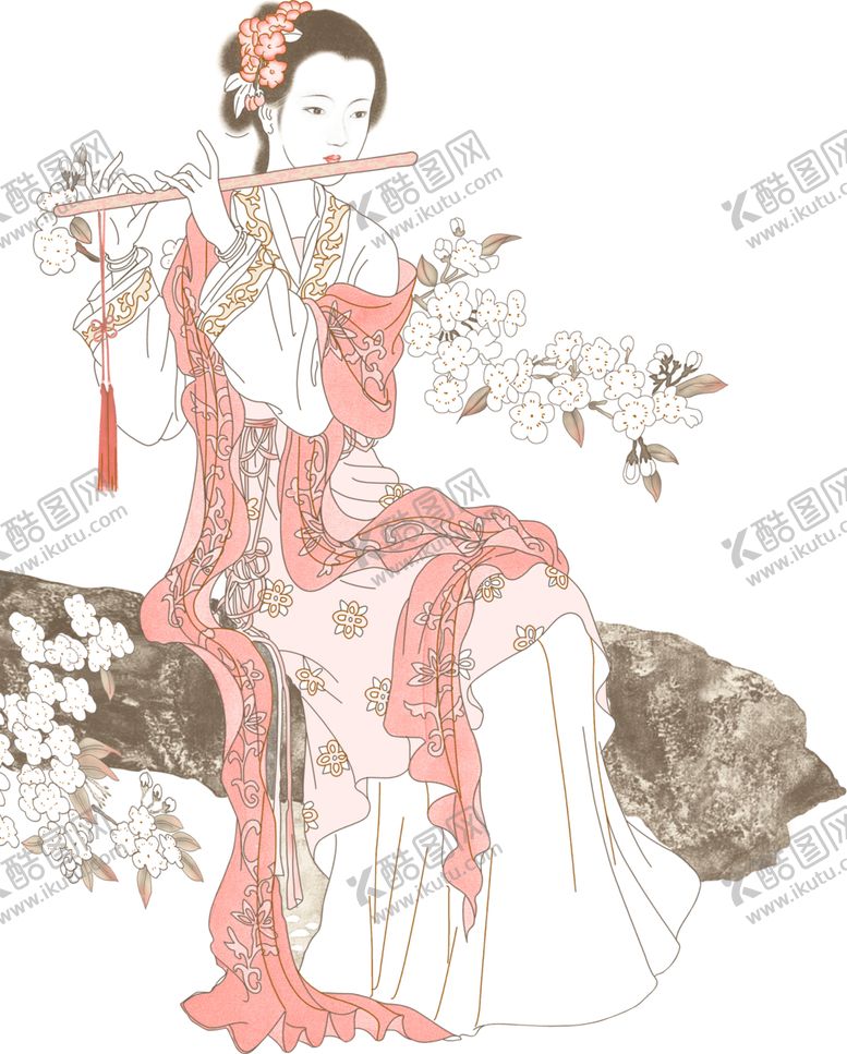 编号：75747709091000206531【酷图网】源文件下载-坐姿吹箫