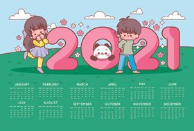 2021年日历