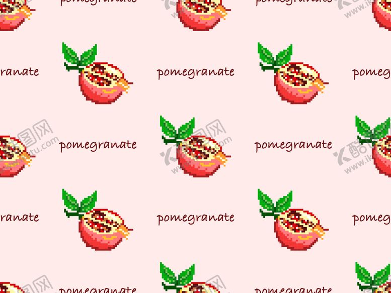 编号：75029309242039064125【酷图网】源文件下载-石榴图案