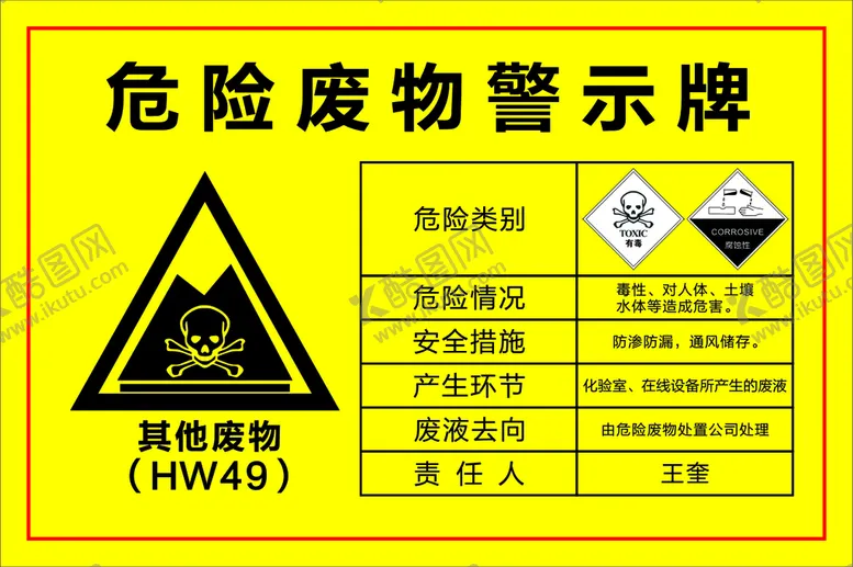 编号：38195601170153246716【酷图网】源文件下载-危险废物警示牌