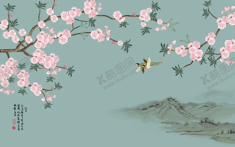编号：70106405131404336030【酷图网】源文件下载-创意国潮装饰画图片