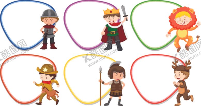 编号：63559509102038222107【酷图网】源文件下载-卡通儿童和空的模板