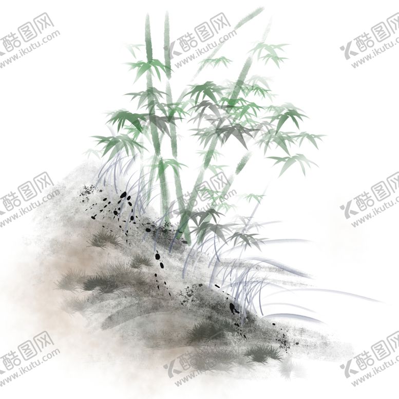 编号：61780001190007336236【酷图网】源文件下载-水墨竹子PNG