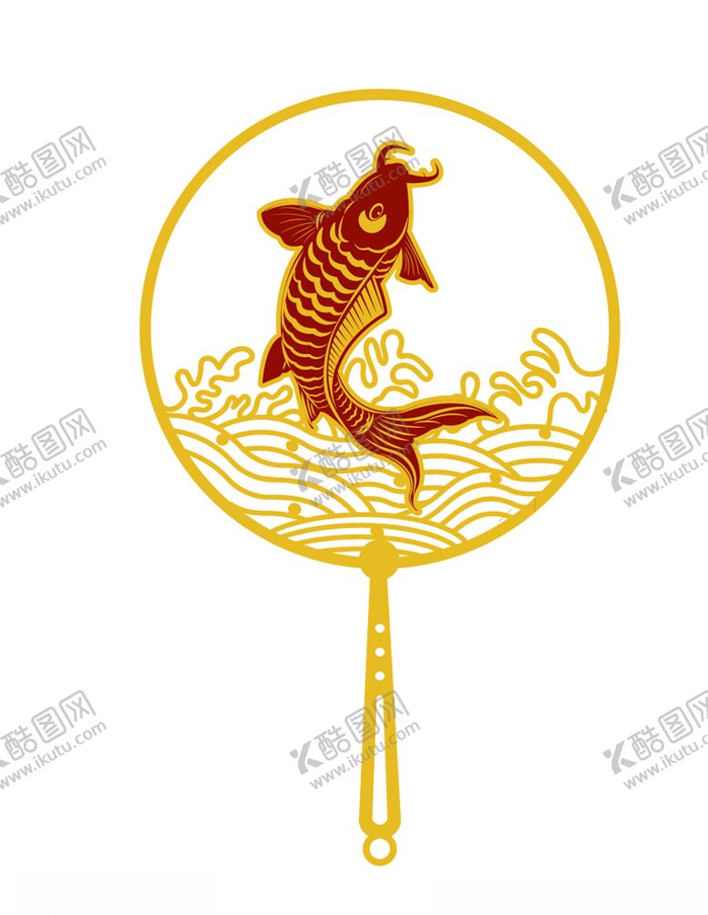 编号：38022205110003378864【酷图网】源文件下载-鲤鱼书签