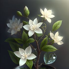 白色栀子花