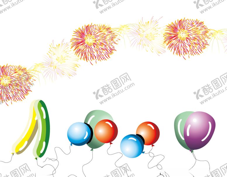 编号：45793905182240079459【酷图网】源文件下载-烟花气球