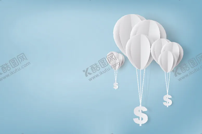 编号：39597406161523232156【酷图网】源文件下载-剪纸风格金融背景