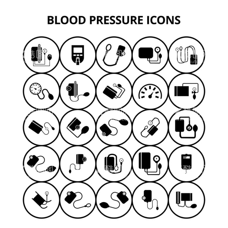 编号：02576309182116257352【酷图网】源文件下载-血压计图标