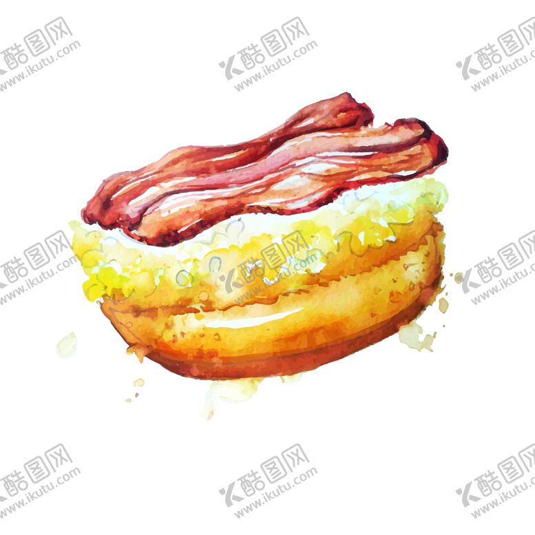 编号：16744104280332002038【酷图网】源文件下载-烤肉面包
