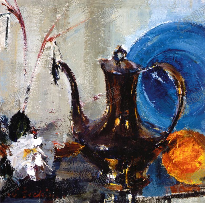 编号：12491110311235391077【酷图网】源文件下载-印象派静物油画