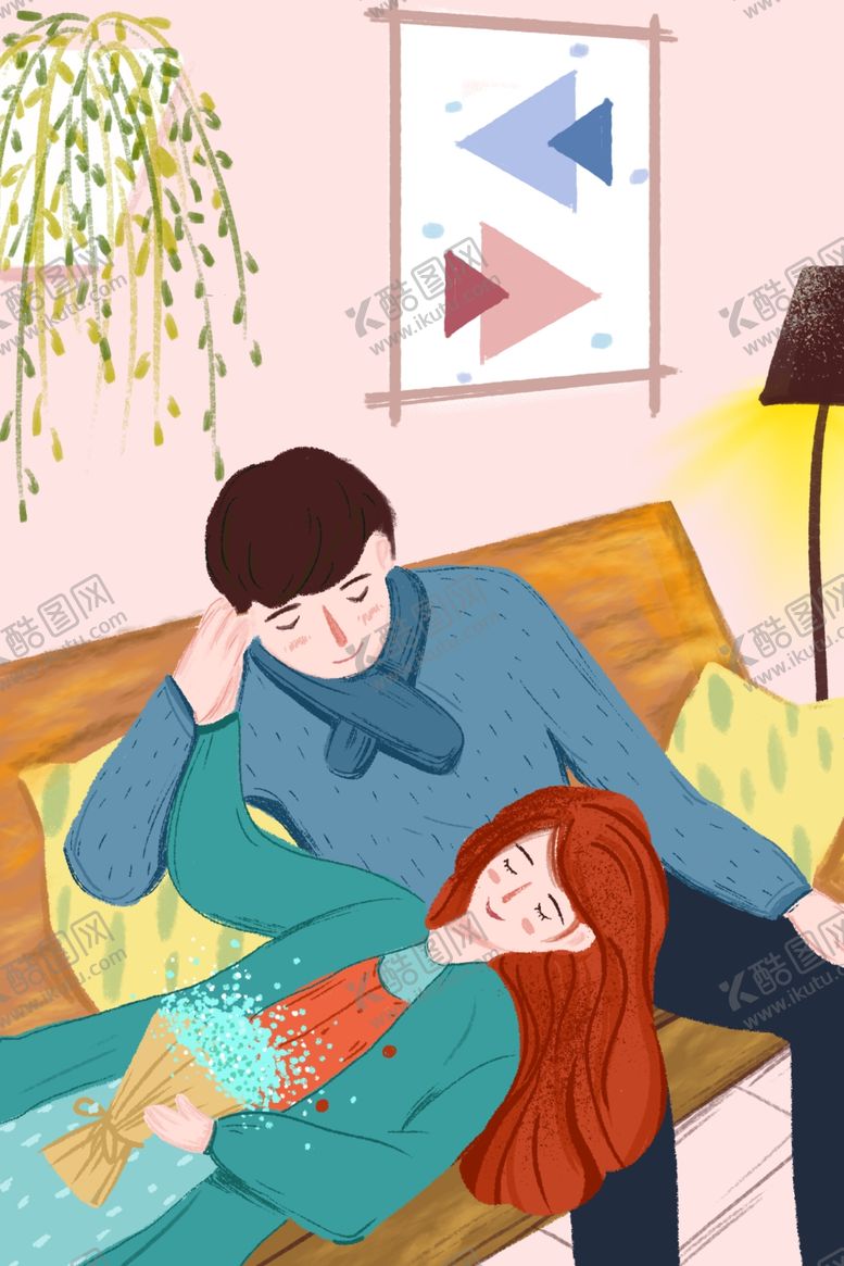 编号：31983810311117257275【酷图网】源文件下载-情人节插画