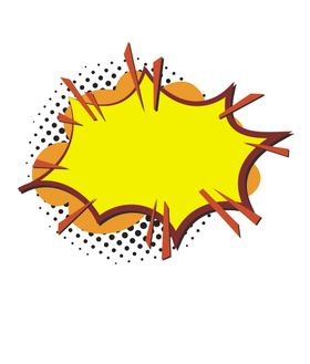 手绘爆炸几何边框