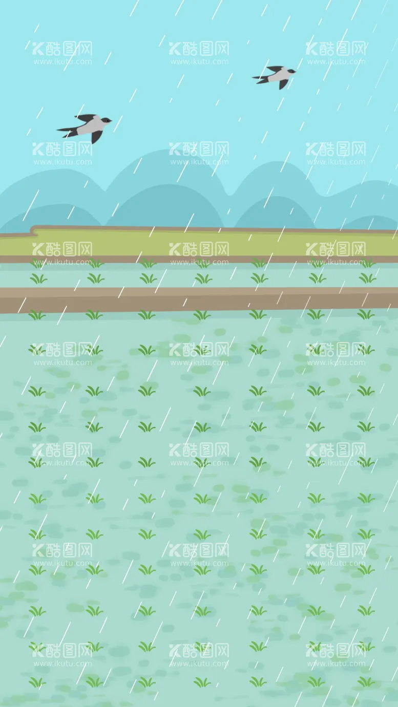 编号：76031512211734324609【酷图网】源文件下载-手绘农田秧苗插画