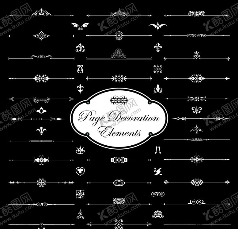 编号：74396809231349384309【酷图网】源文件下载-欧式花边分割线