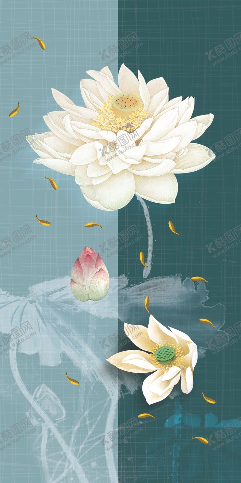 编号：33381703011713195518【酷图网】源文件下载-荷花玄关