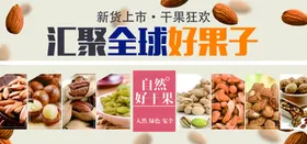 坚果展板年货海报传单画册