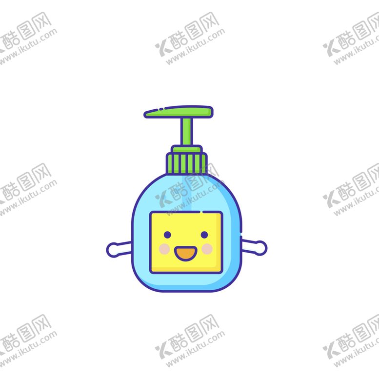编号：46281610271957309506【酷图网】源文件下载-生活用品可爱洗手液