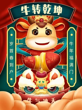 2021牛年海报