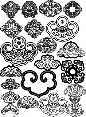 中式传统剪纸图案集合