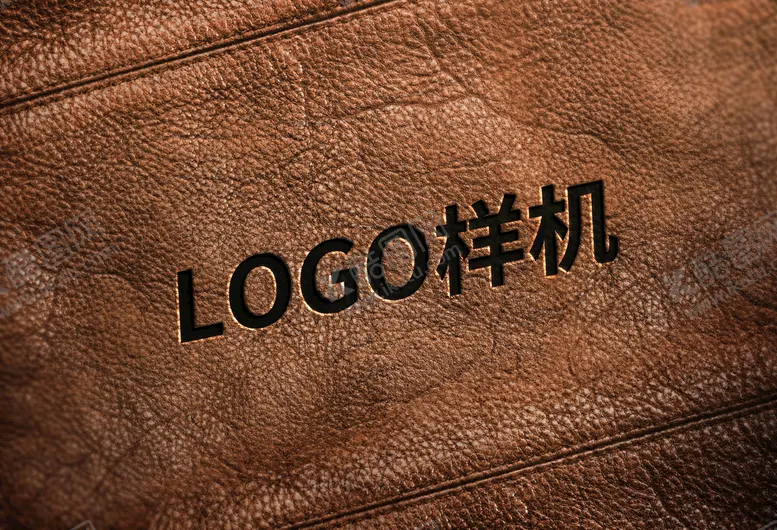 编号：62039810090645441306【酷图网】源文件下载-皮革logo样机