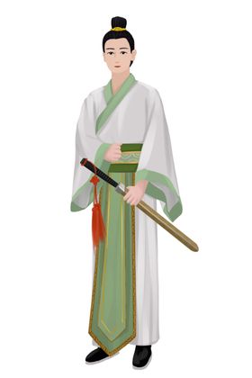 水墨武侠人物