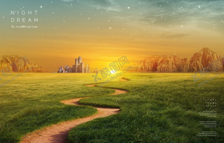 编号：58605910311121173782【酷图网】源文件下载-抽象风景合成背景