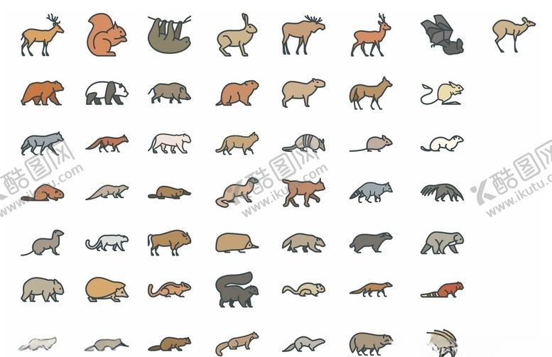 编号：92673809281452512298【酷图网】源文件下载-动物图标