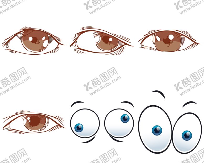 编号：37180510060617492411【酷图网】源文件下载-卡通眼睛