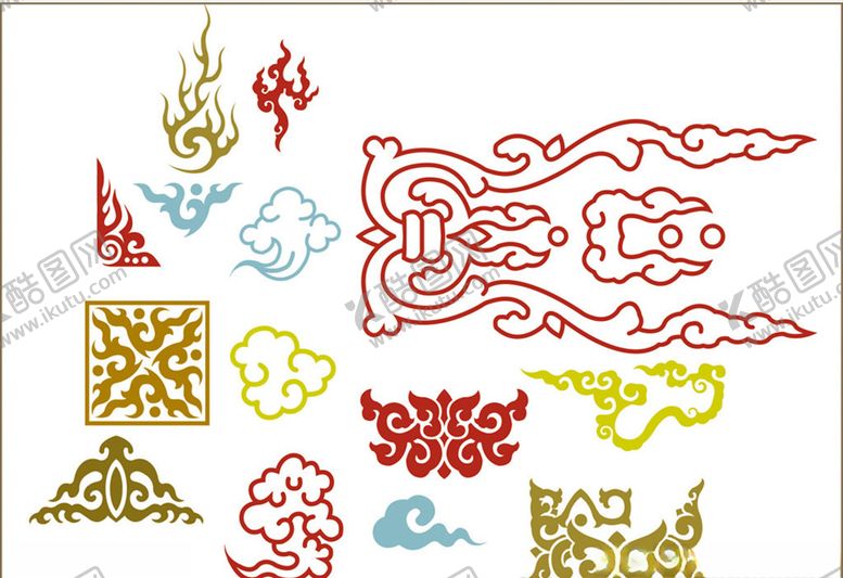 编号：34167507040348277115【酷图网】源文件下载-传统图案古典花纹中国风图案