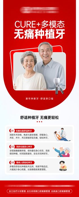 cure 多模态无痛种植牙海报