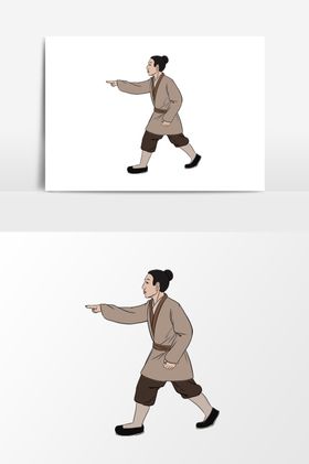 淡彩国画人物