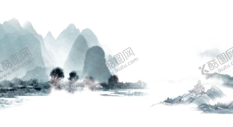 编号：32625709190510422710【酷图网】源文件下载-水墨山水
