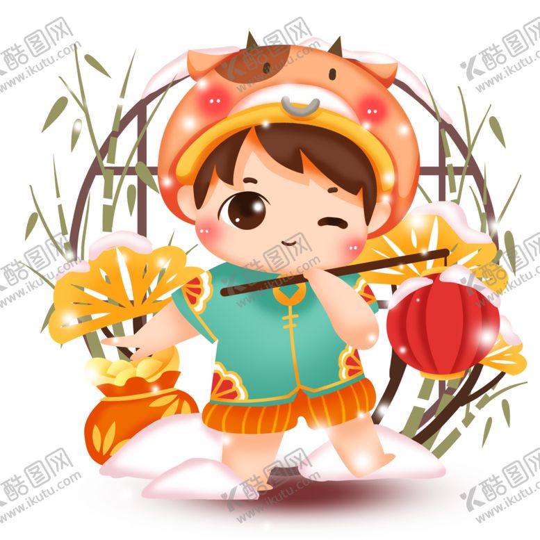 编号：16522605182023198497【酷图网】源文件下载-2021金牛送福牛年